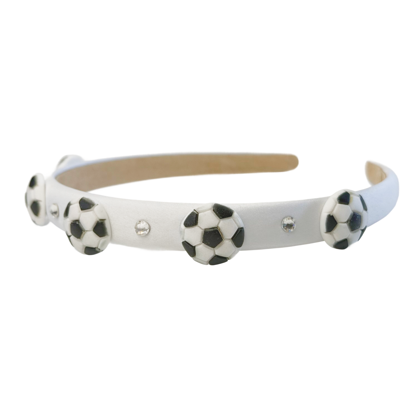 White Soccer Headband