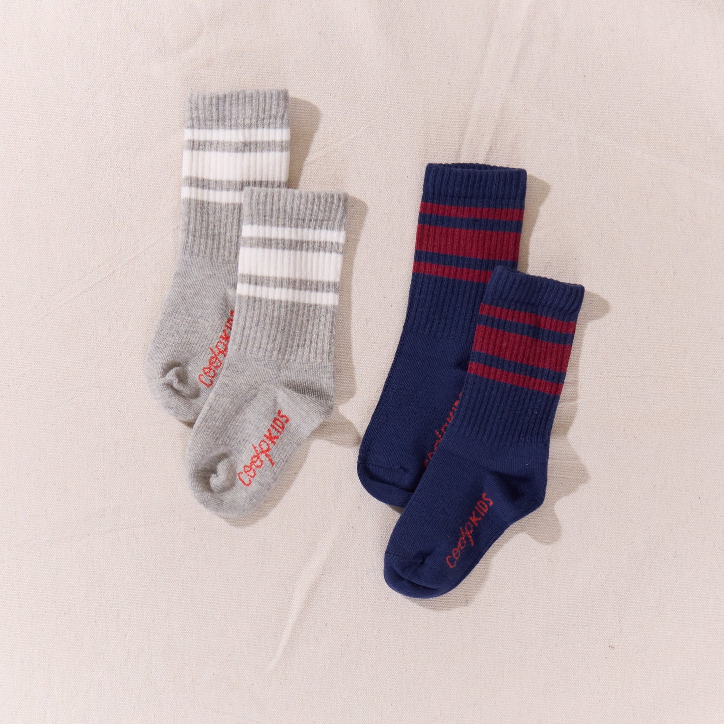 Scooter Tube Sock - Navy Red Stripe