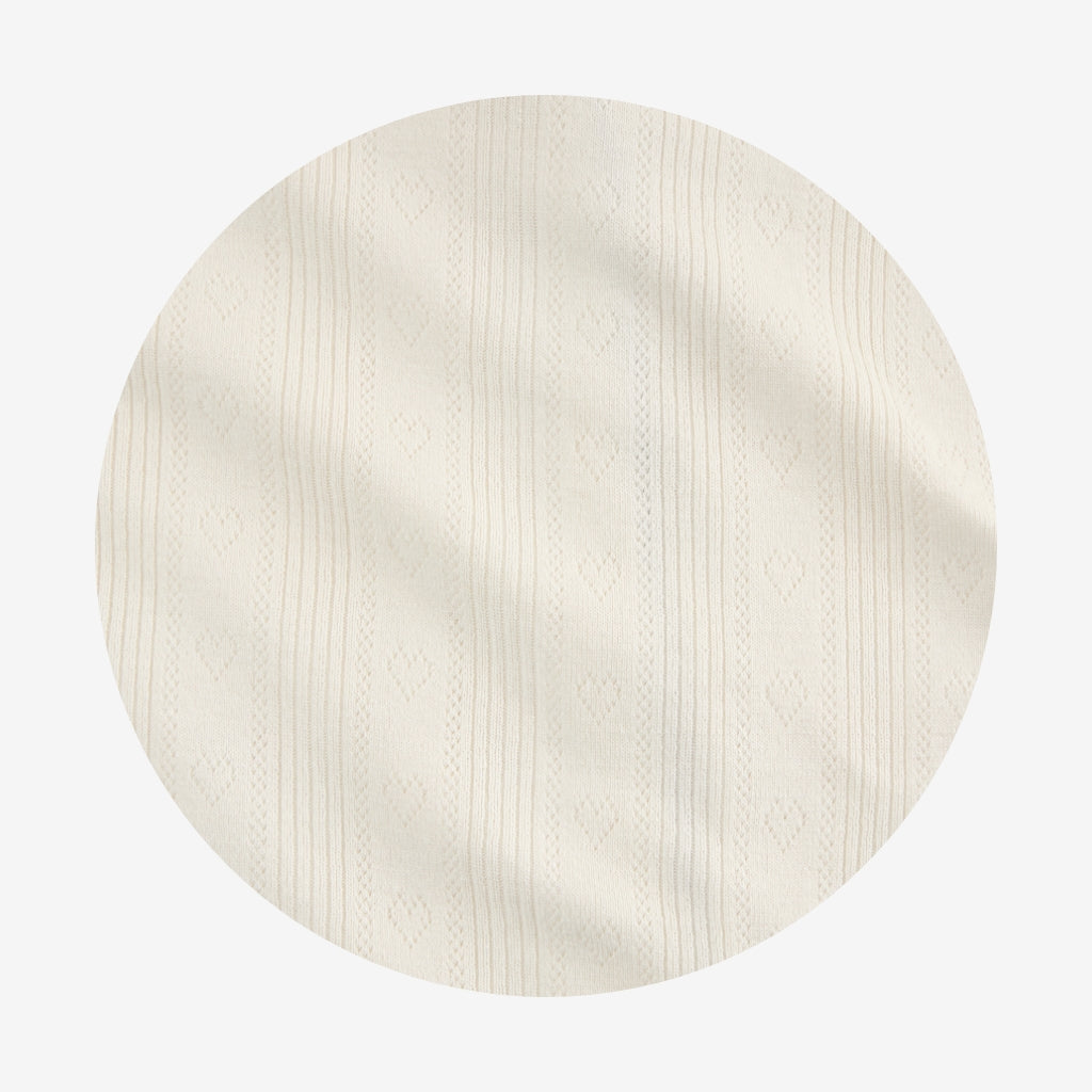 Ivory Hattie Ruffled Bubble Romper