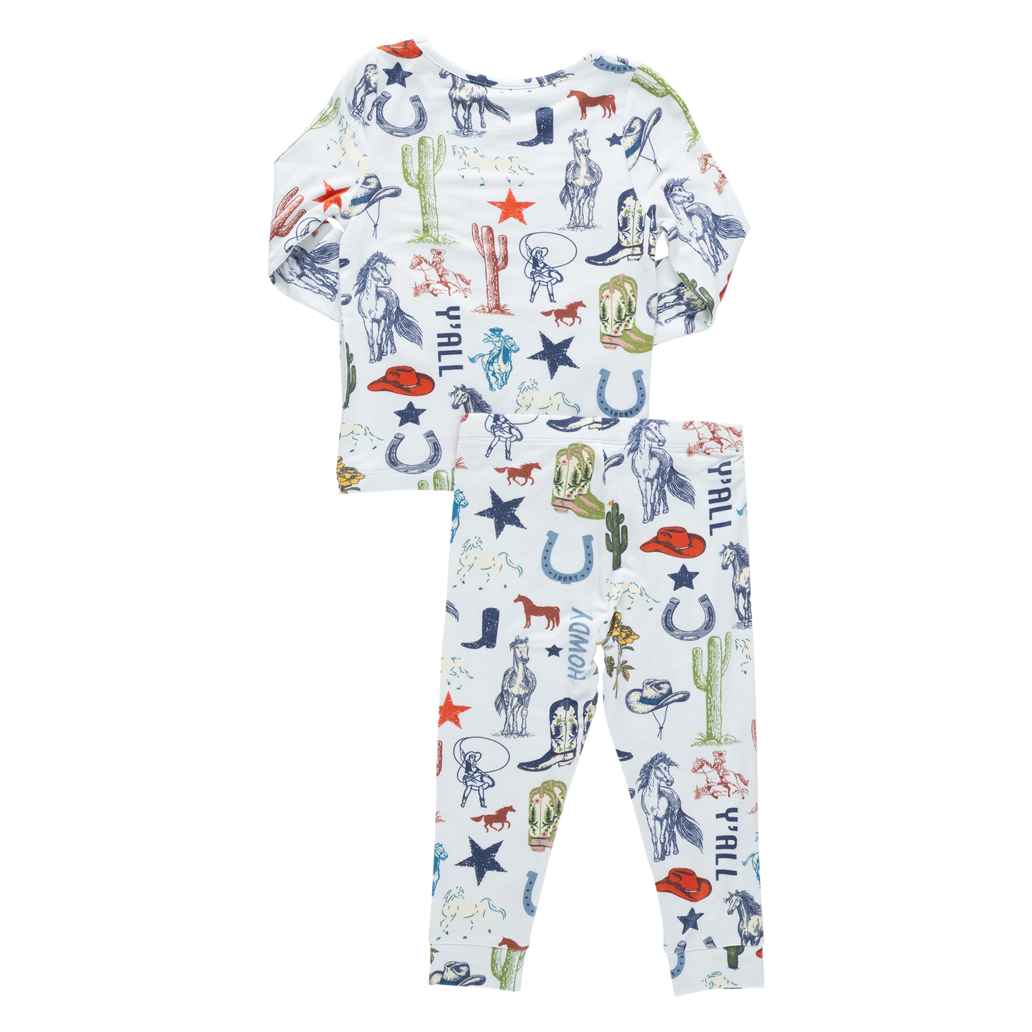 Kids Bamboo PJ Set - Western Dreams