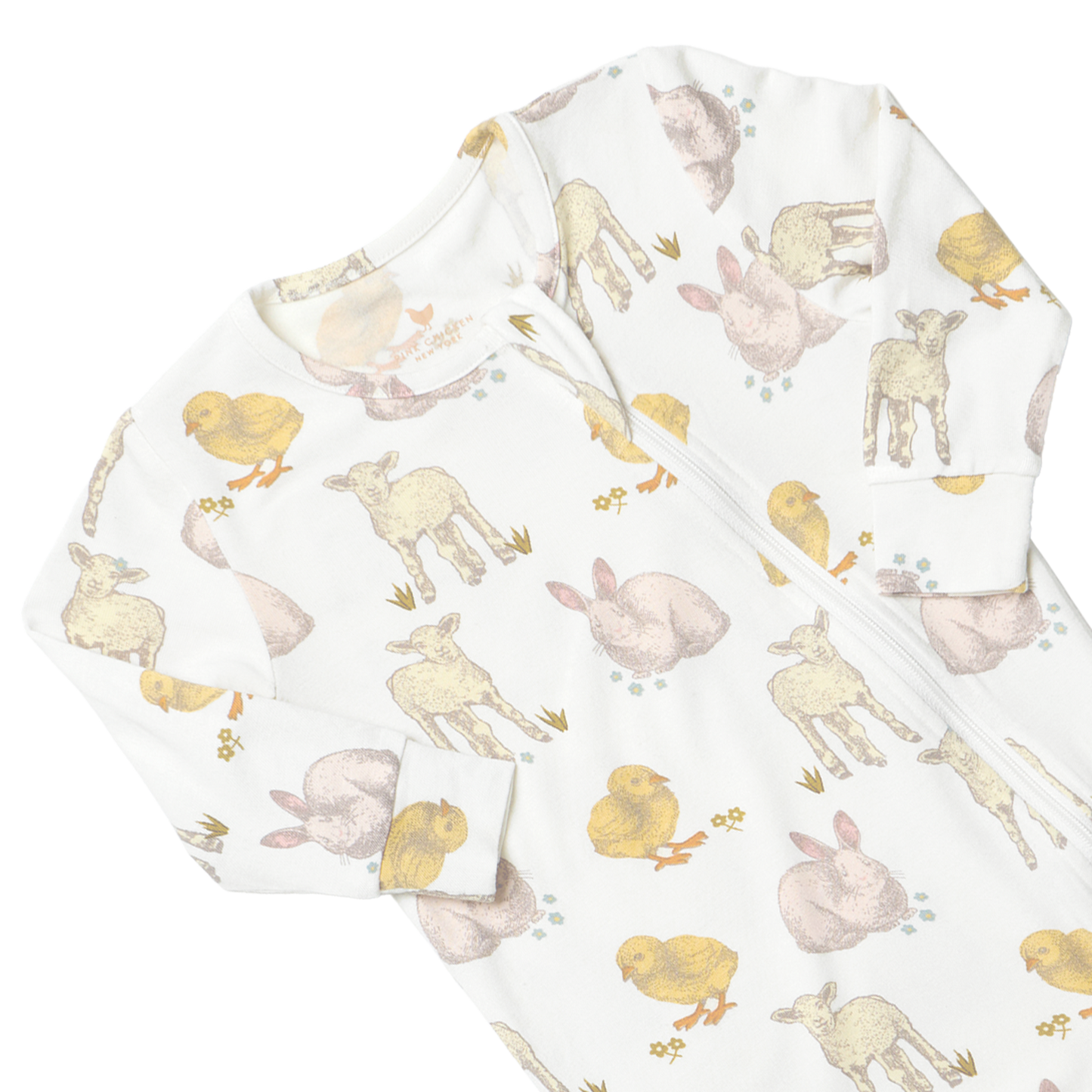 Baby Bamboo Romper - Easter Friends