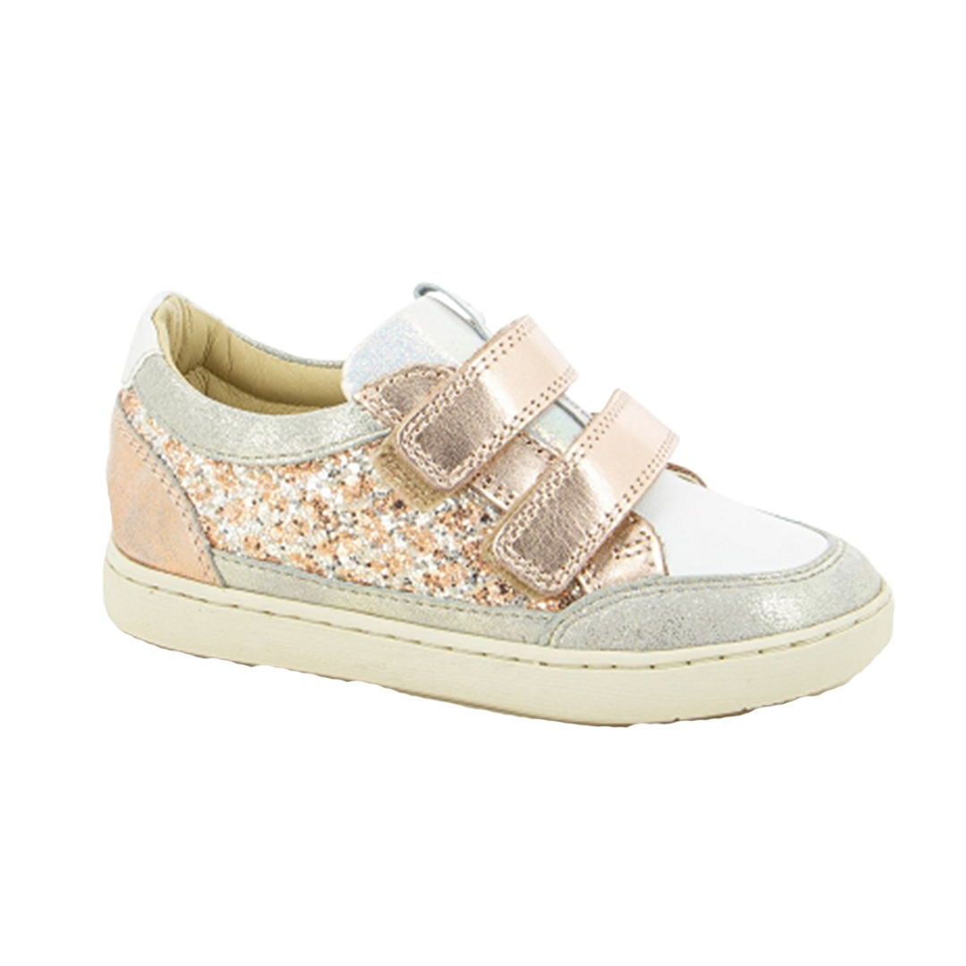 Play Velcro Glitter Sneaker - Copper