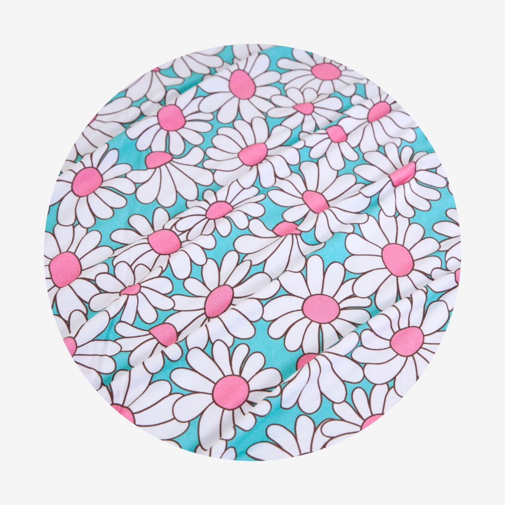 Retro Daisy Luxe Bow Headwrap