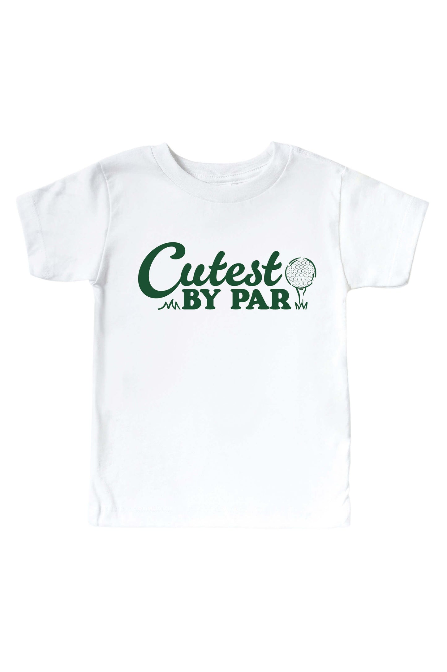 Cutest By Par Graphic Bodysuit & Kids Tee | White