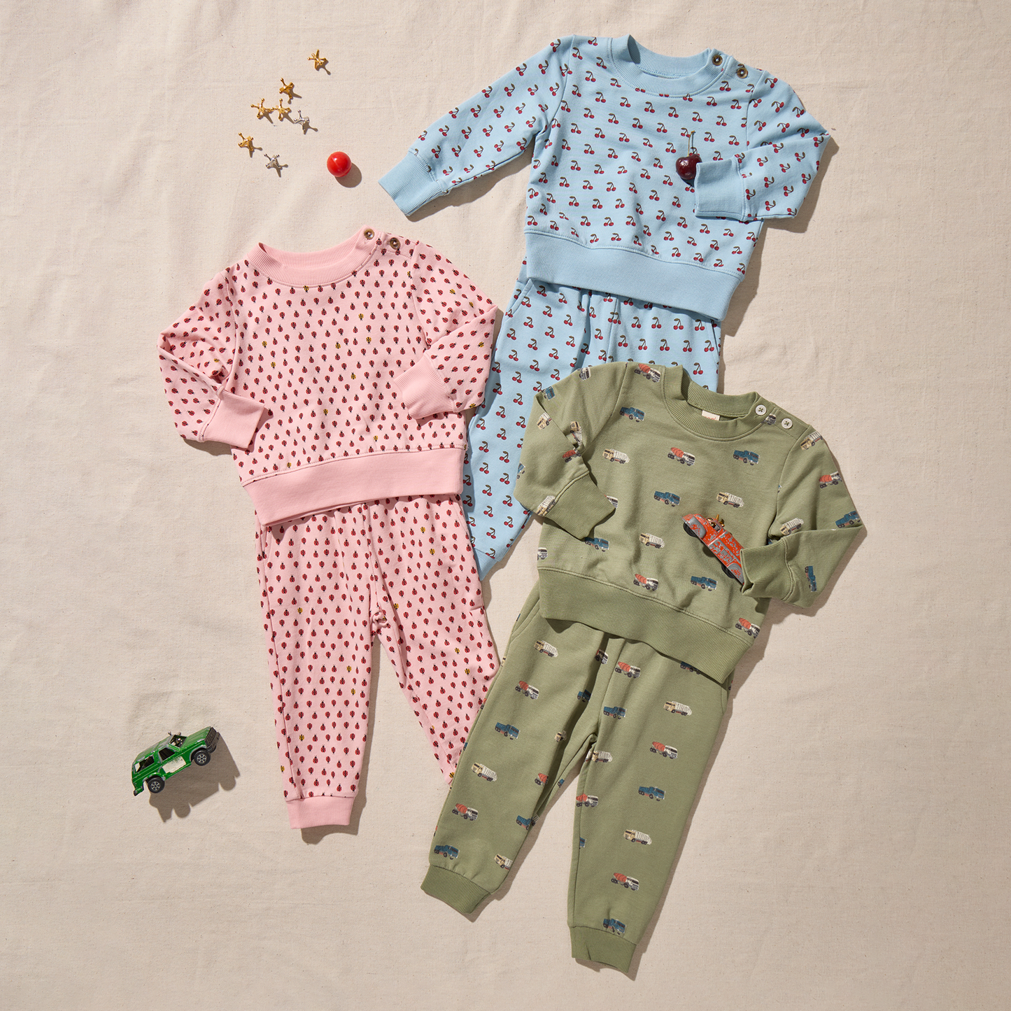 Baby Jax Jogger Set - Cherries