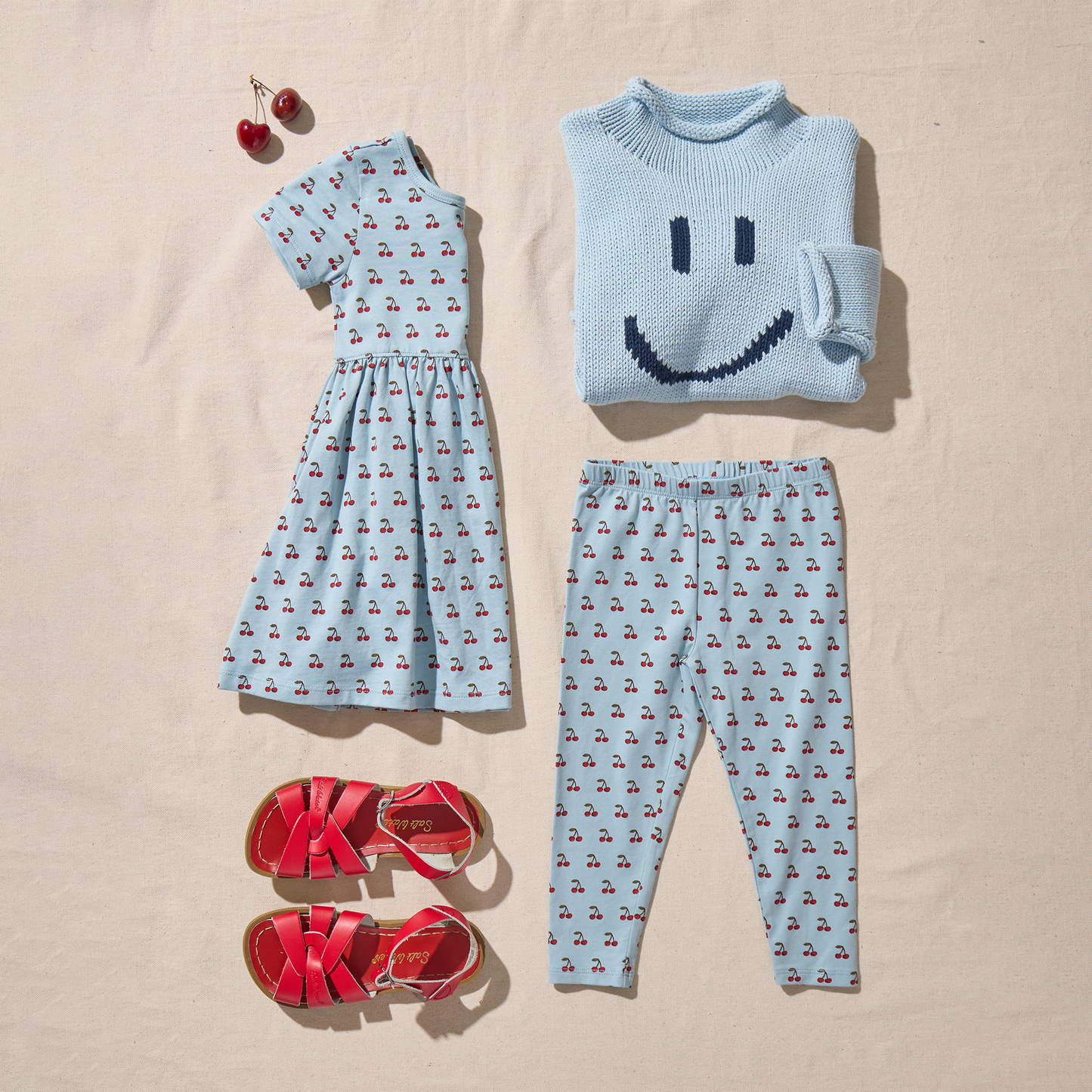 Classic Sweater - Blue Smiley