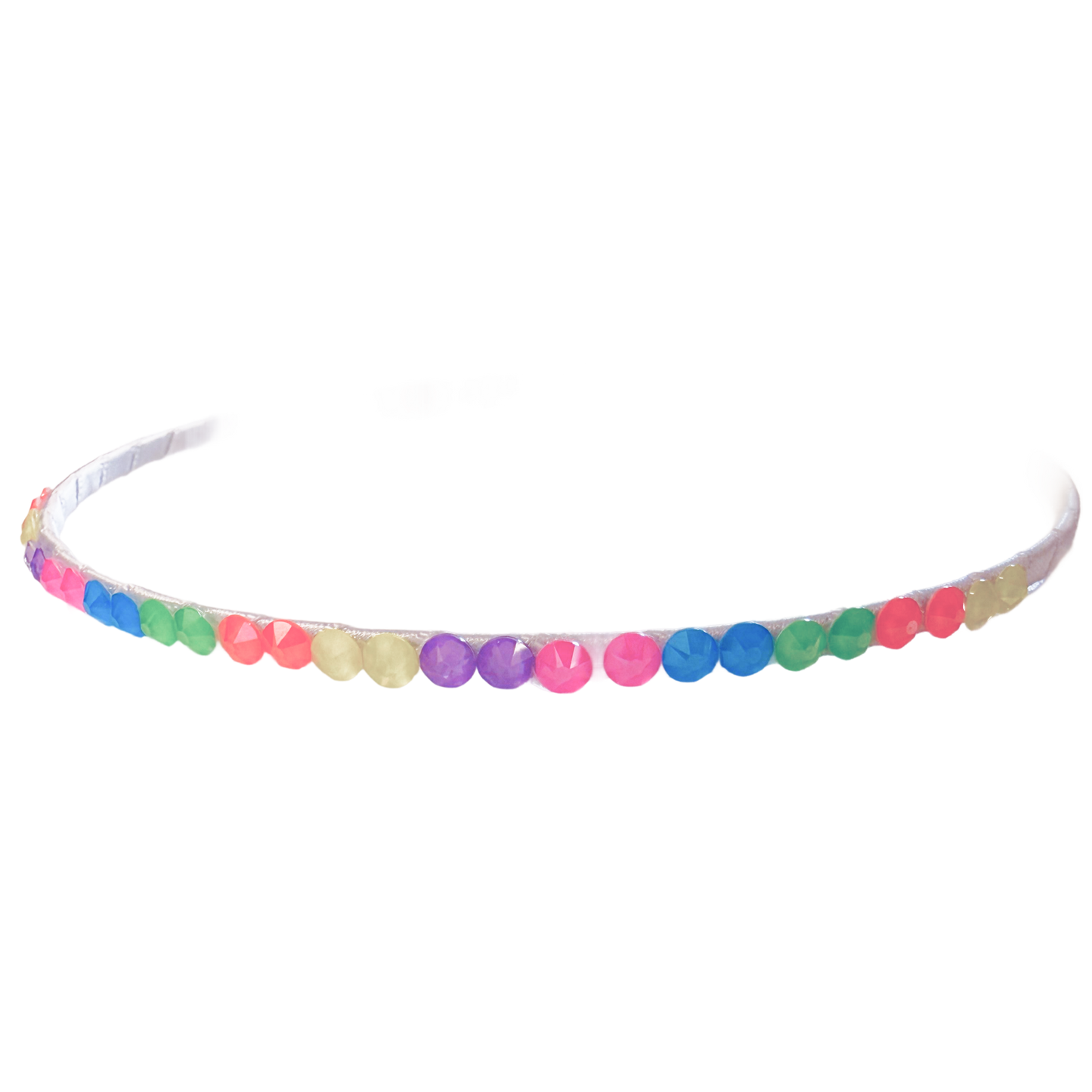 Fully Crystalized Headband - Neon Multi