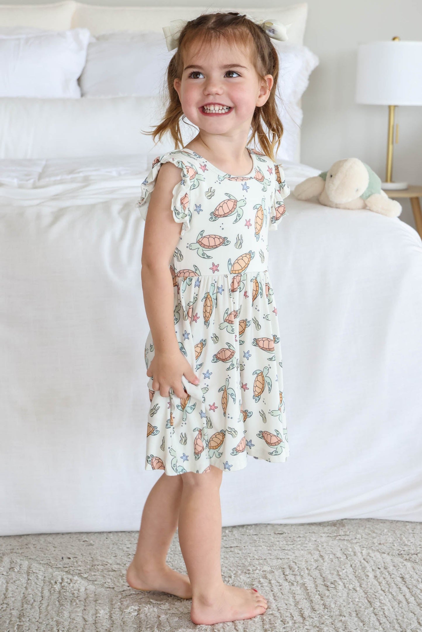 Girls' Ruffle Twirl Dress | Turtley Rad