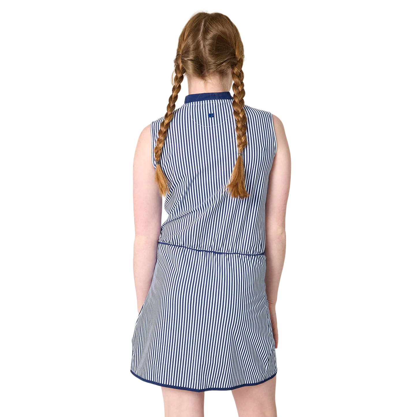 Tennis Dress - Navy Thin Stripe