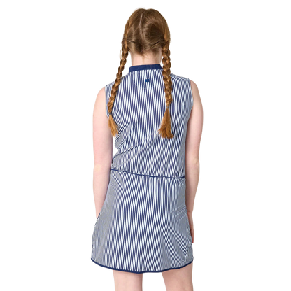 Tennis Dress - Navy Thin Stripe
