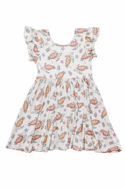Girls' Ruffle Twirl Dress | Turtley Rad