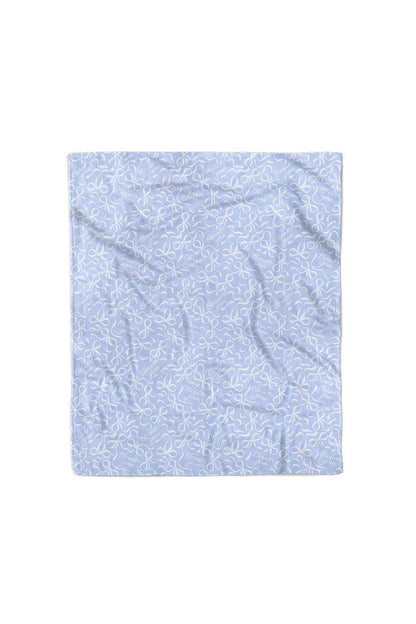 Blue-tiful Bows Personalized Kids Blanket