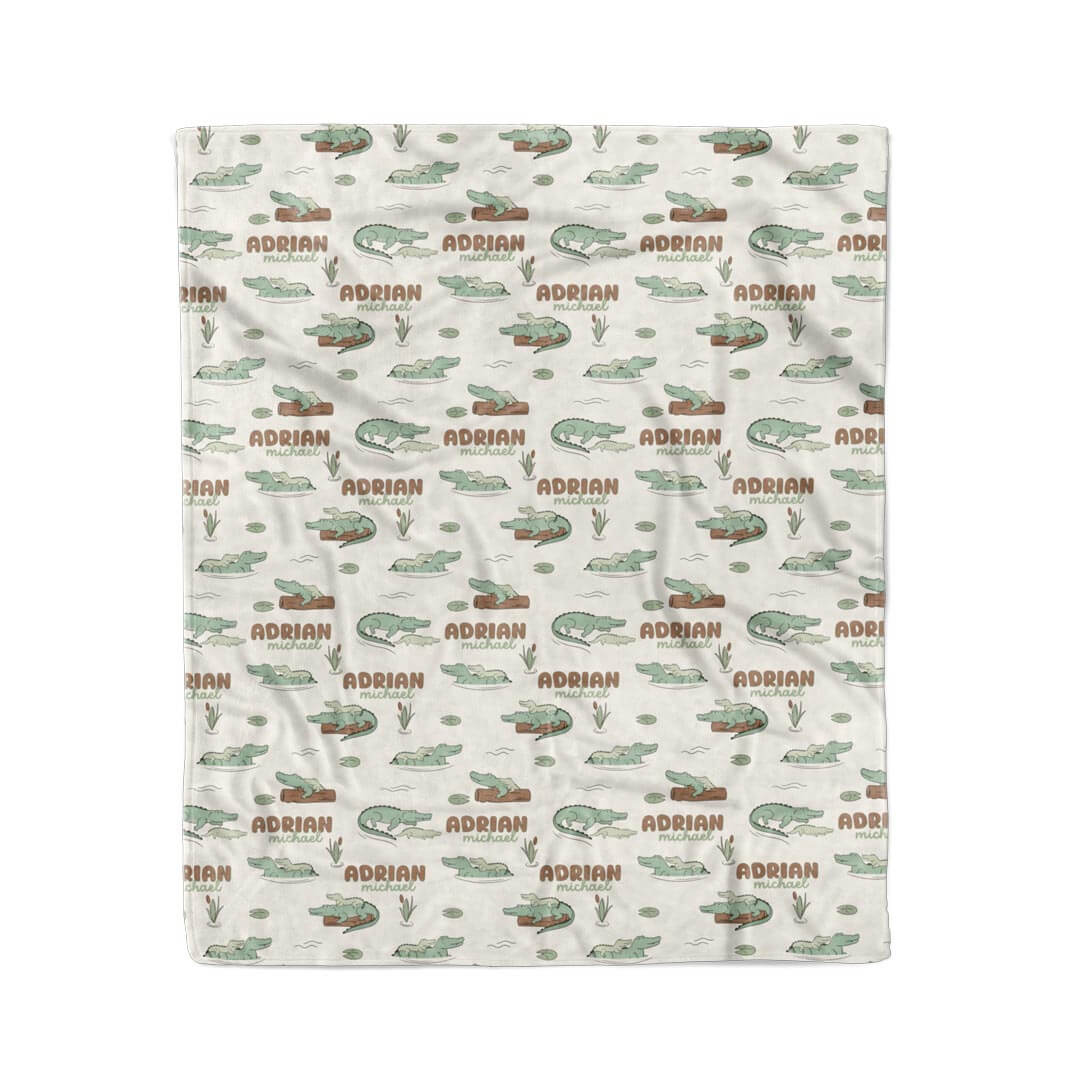 Later Gator Personalized Kids Blanket