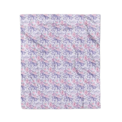 Leighton's Lavender Personalized Kids Blanket