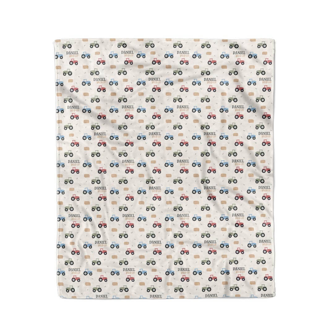 Little Farmer Personalized Kids Blanket