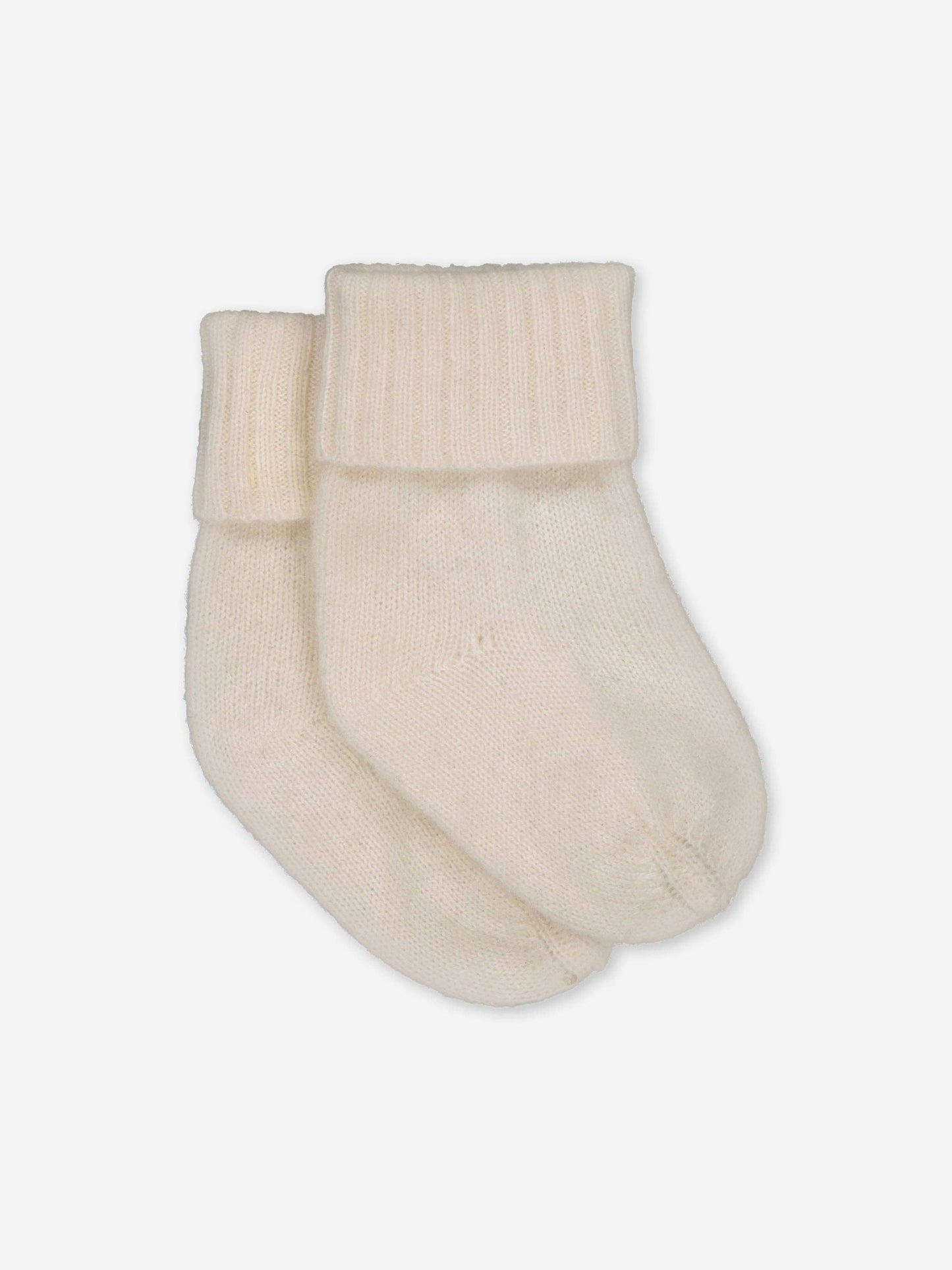 Baby Cashmere Socks Ivory: One Size