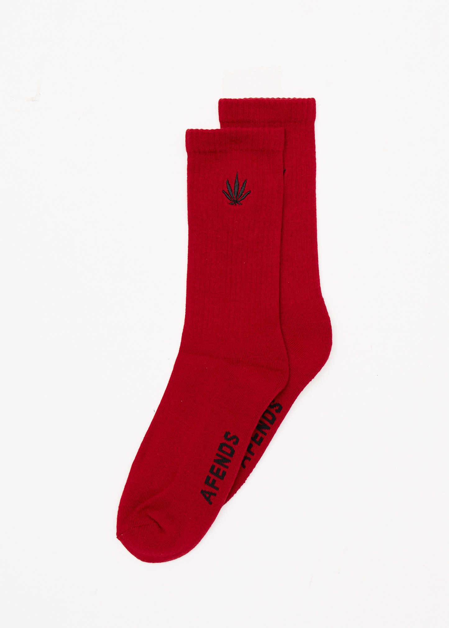 AFENDS Mens Happy - Socks One Pack - Ketchup