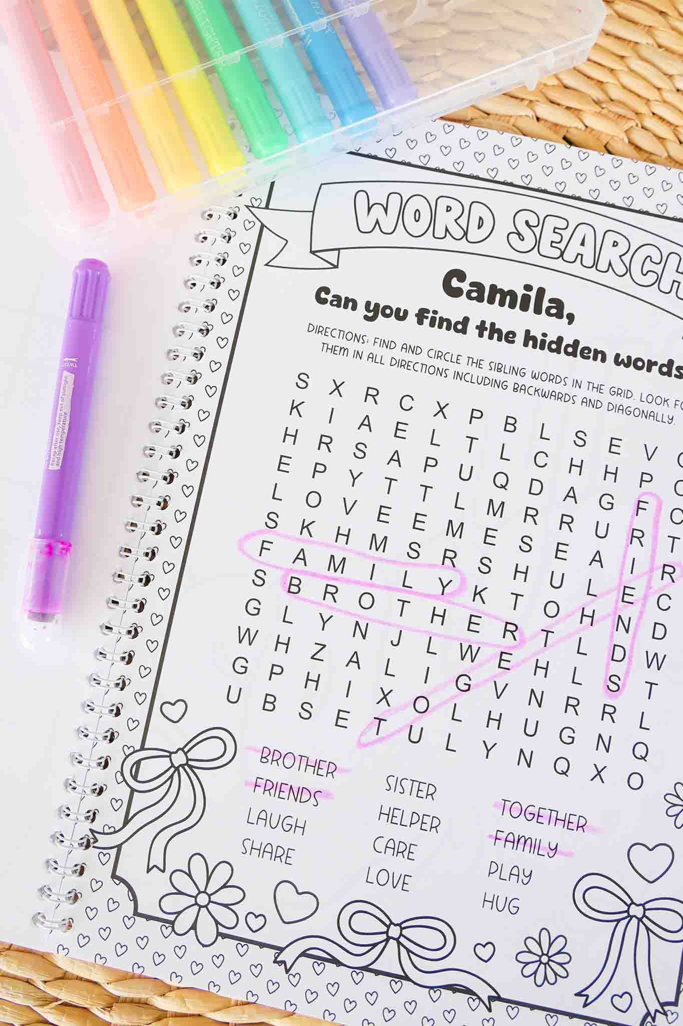 Personalized Coloring Book | Big Sibling