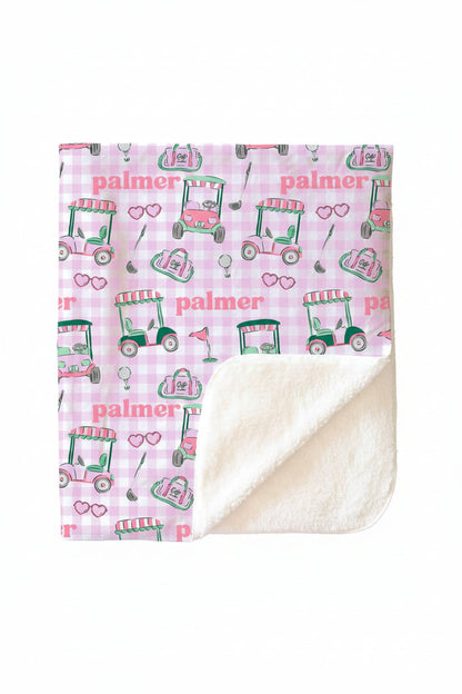 Birdie Babes Personalized Kids Blanket | Pink