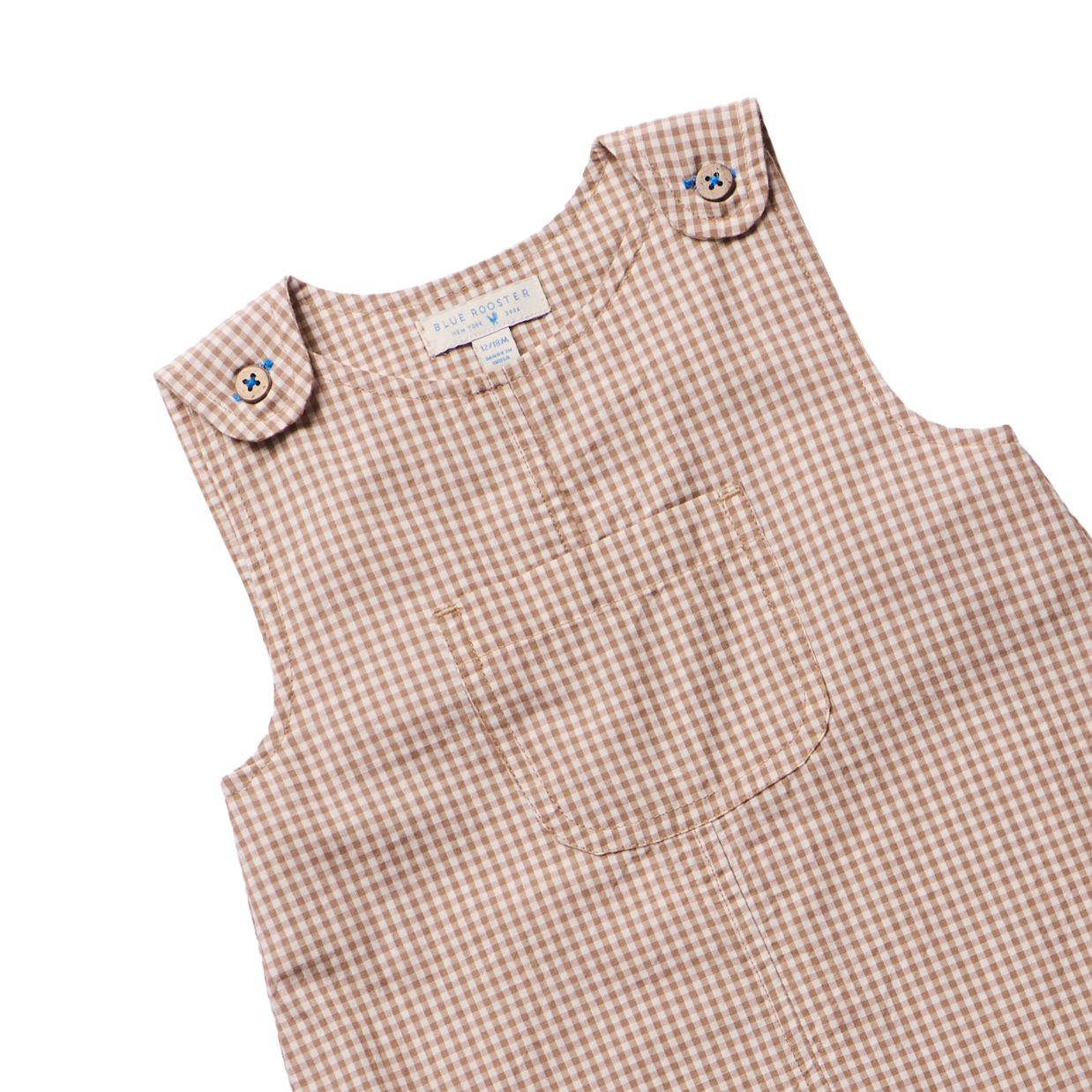 Baby Boys Noah Jumper - Cocoa Gingham
