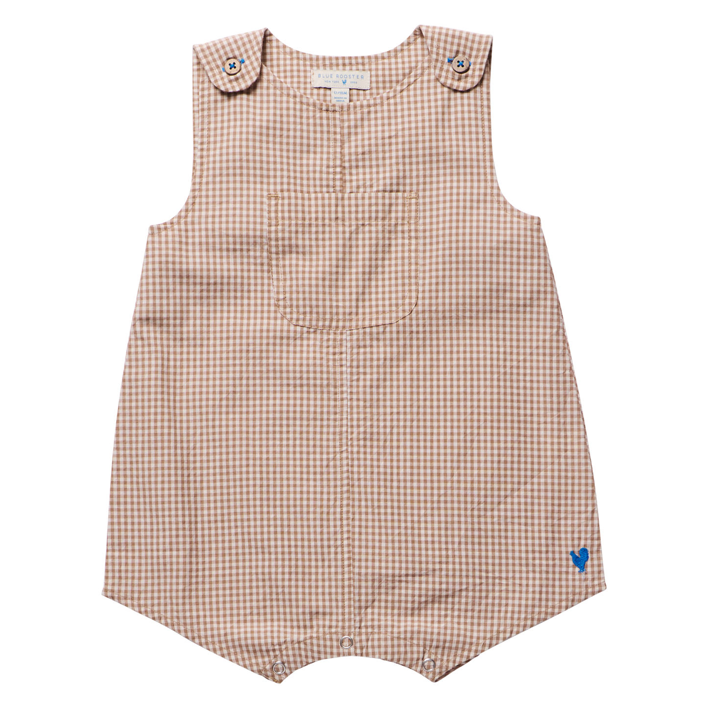 Baby Boys Noah Jumper - Cocoa Gingham