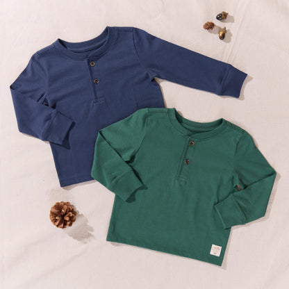 Scout Long Sleeve Henley - Navy