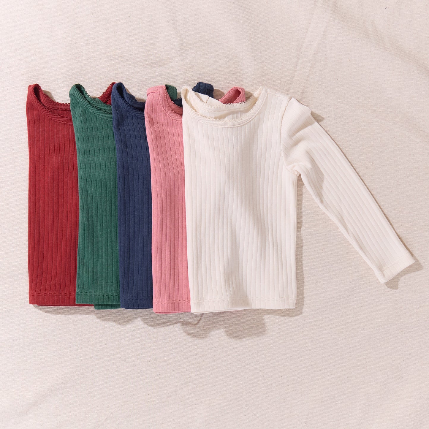Seesaw Long Sleeve Rib T-shirt - Pine