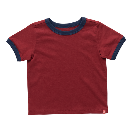 Adventure Ringer T-Shirt - Dark Red