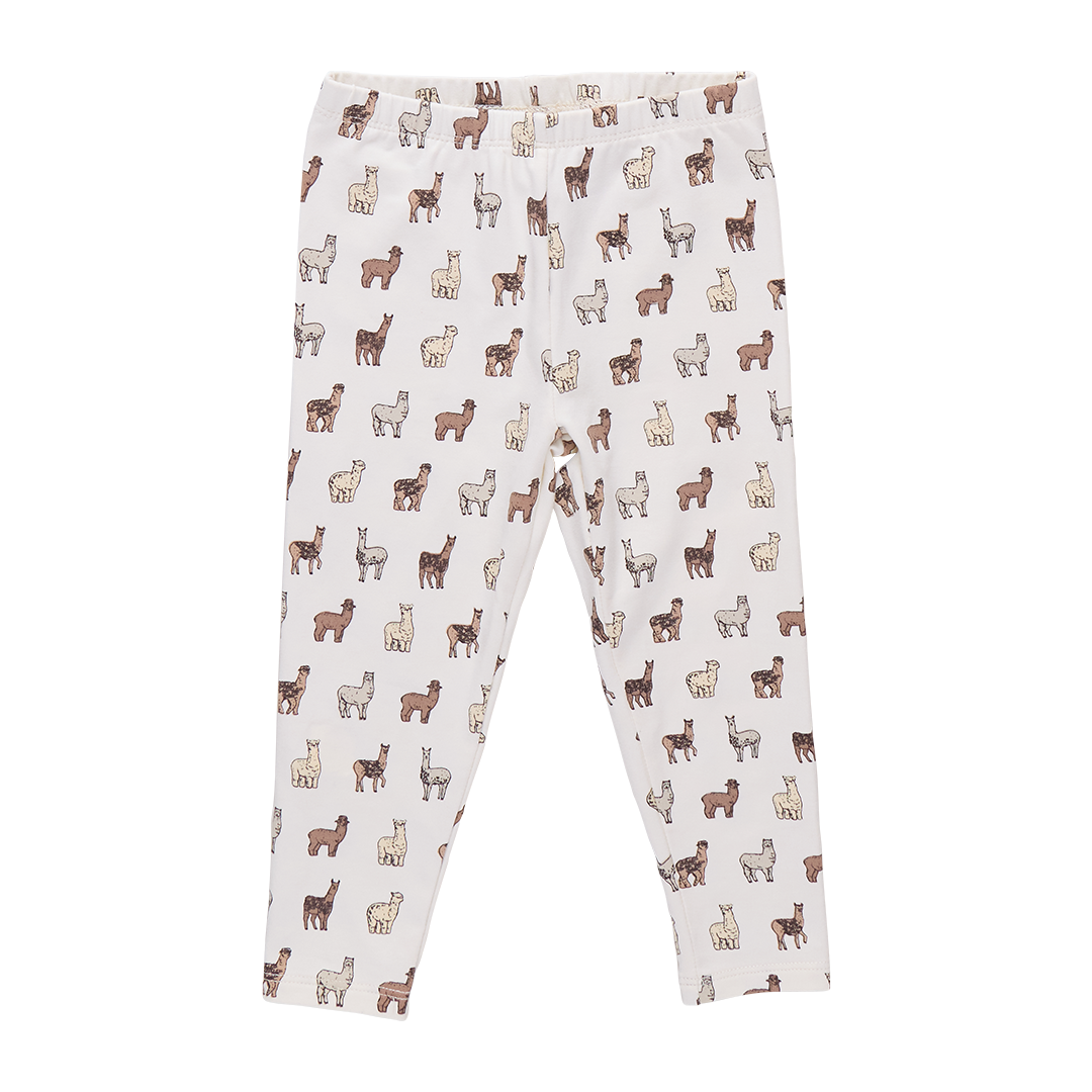 Cartwheel Legging - Llamas and Alpacas