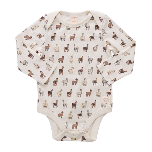 Baby Wonder Bodysuit - Llamas and Alpacas