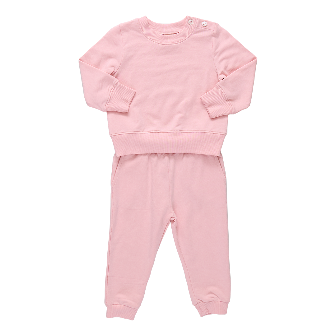 Baby Jax Jogger Set - Powder Pink