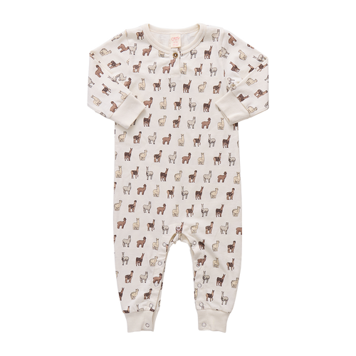 Baby Park Romper - llamas and Alpacas