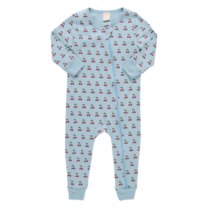 Baby Zip Romper - Cherries