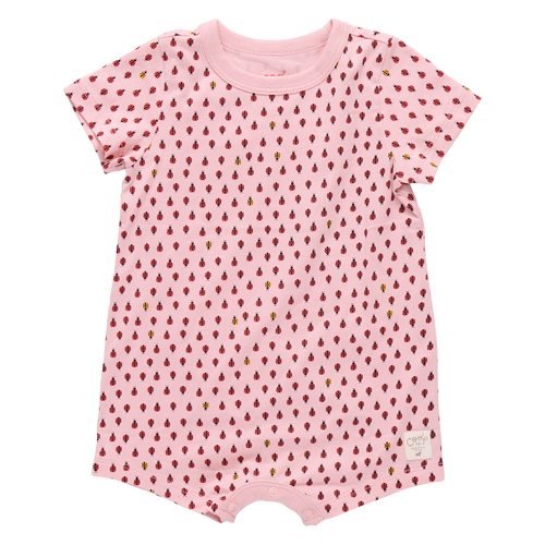 Baby Adventure Romper - Mini Ladybugs