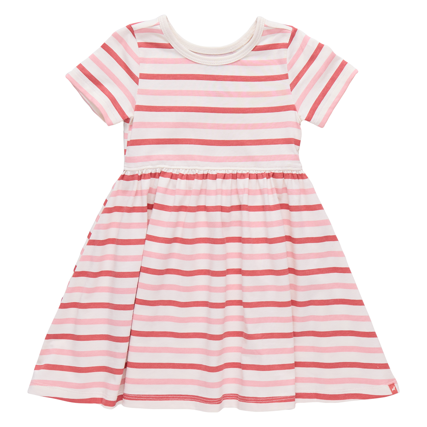Sunny Dress - Pink and Red Stripe