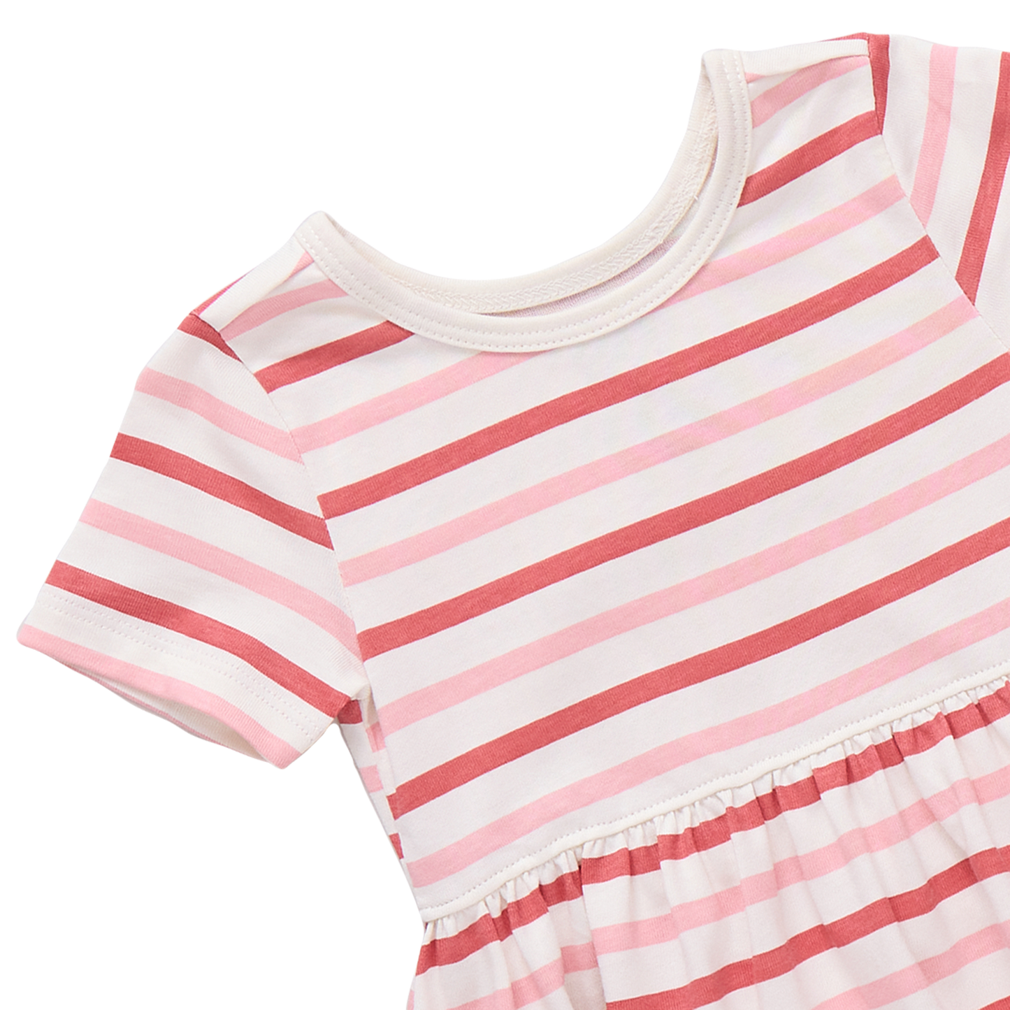 Sunny Dress - Pink and Red Stripe