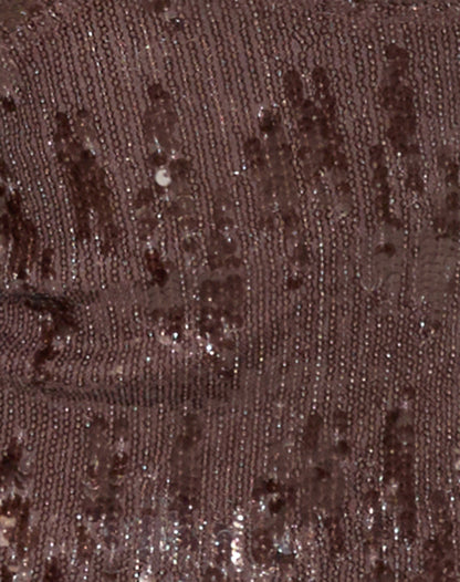 Cosio Halterneck Top in Mixed Sequin Brown