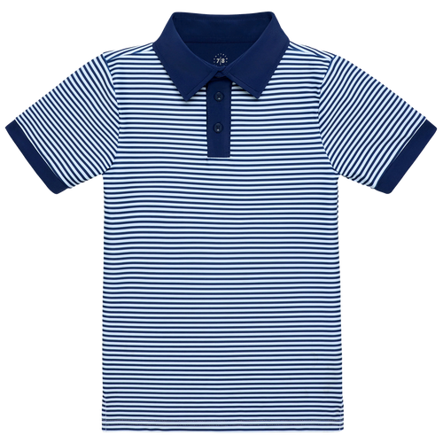 Polo Shirt - Navy Stripe