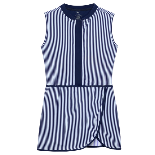 Tennis Dress - Navy Thin Stripe