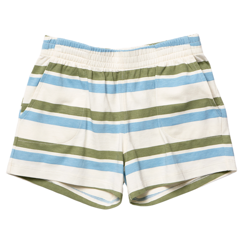 Sandbox Short - Green and Blue Stripe