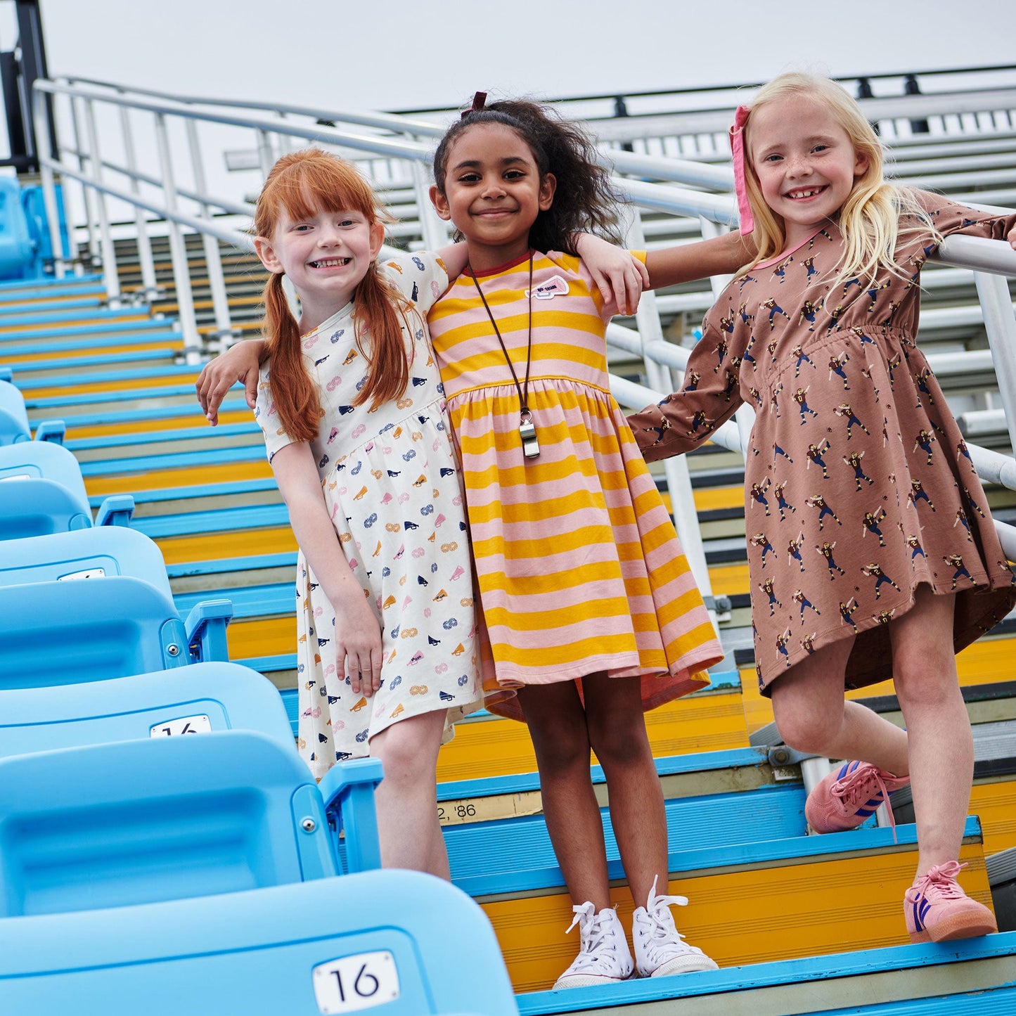 Playground Long Sleeve Dress - Football Player