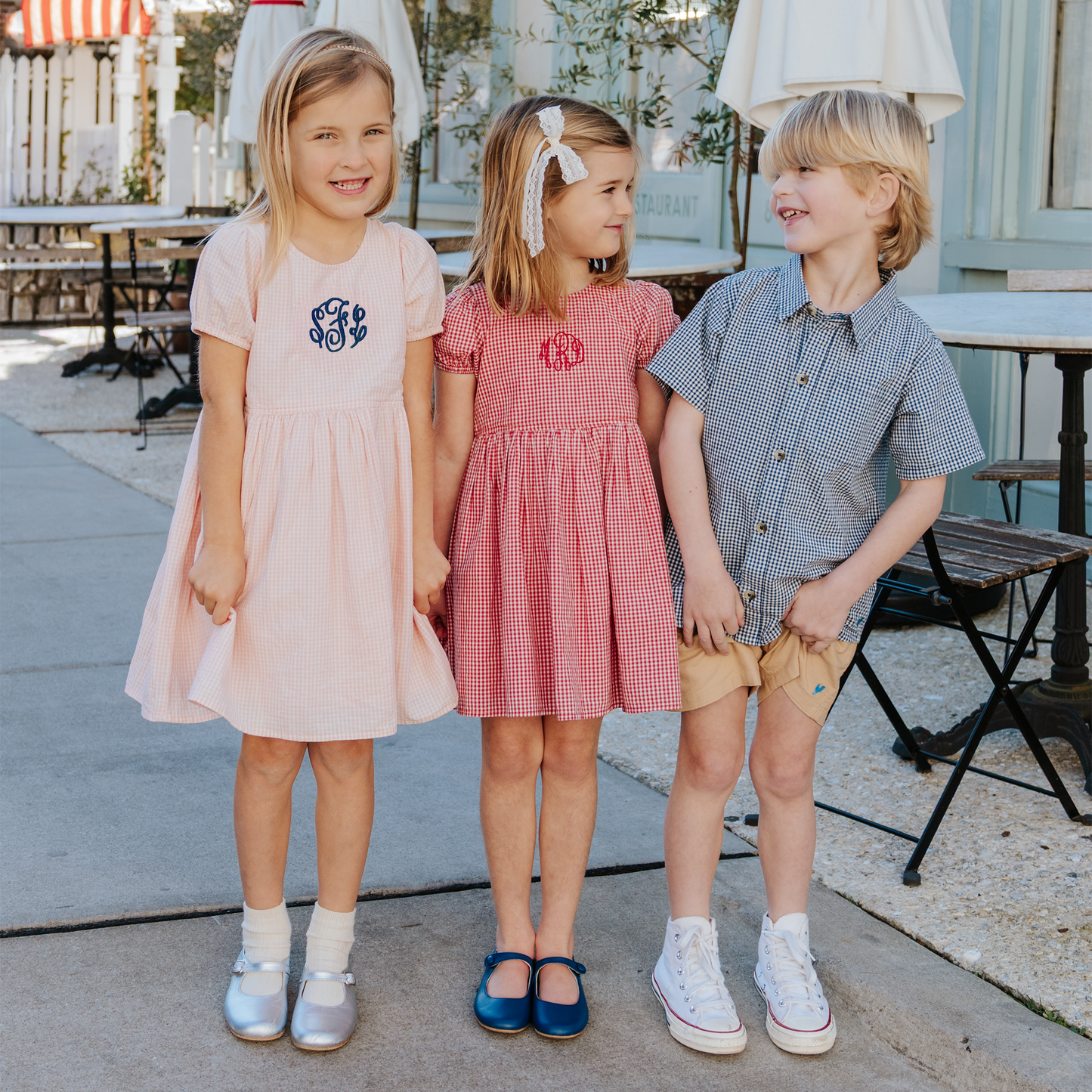 Girls Breyton Dress - Red Gingham