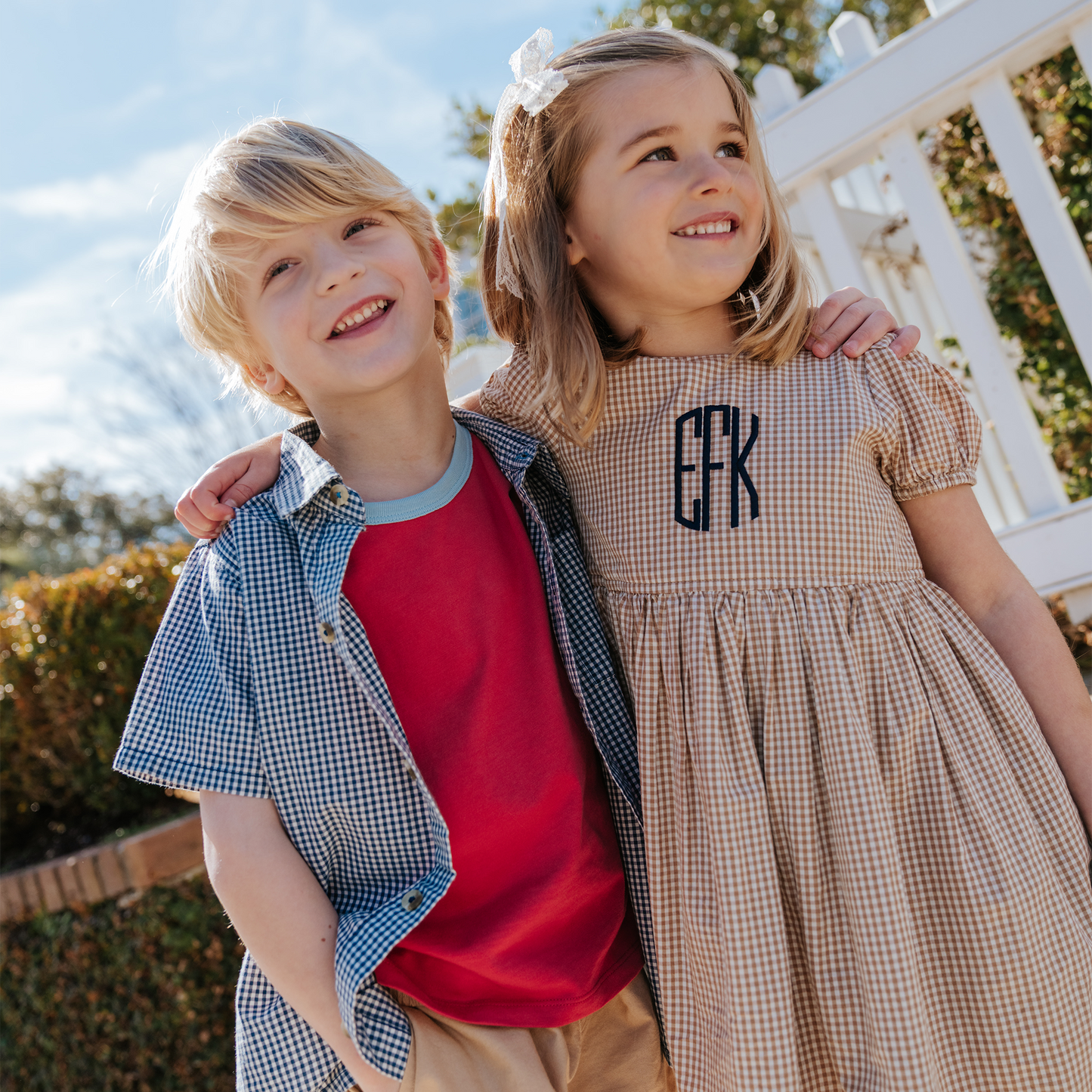 Boys Jack Shirt - Navy Gingham