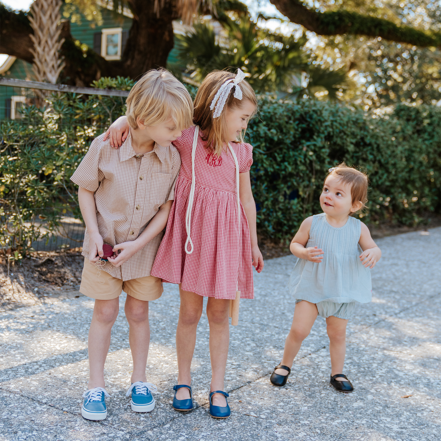 Baby Girls Jaipur 2-Piece Set - Light Blue Gingham