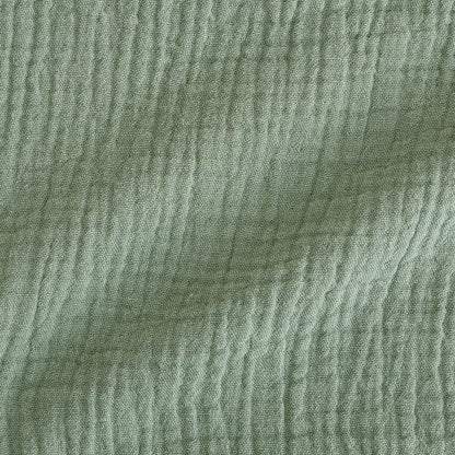 Soft Jade Cotton Crinkle Ruffled Shorts
