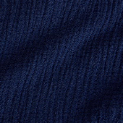 Varsity Navy Women's Cotton Crinkle Maxi Dress