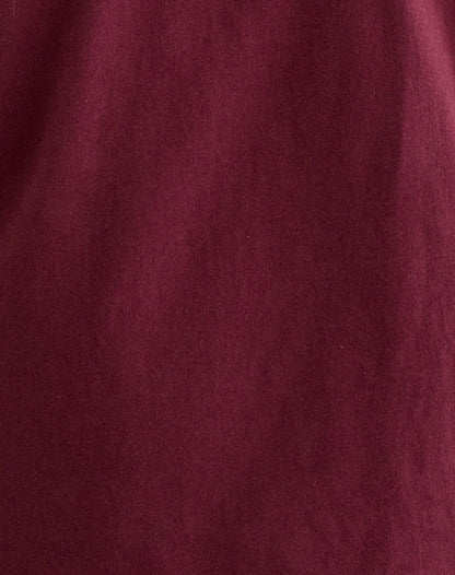 Daimin Off the Shoulder Top in Jersey Maroon
