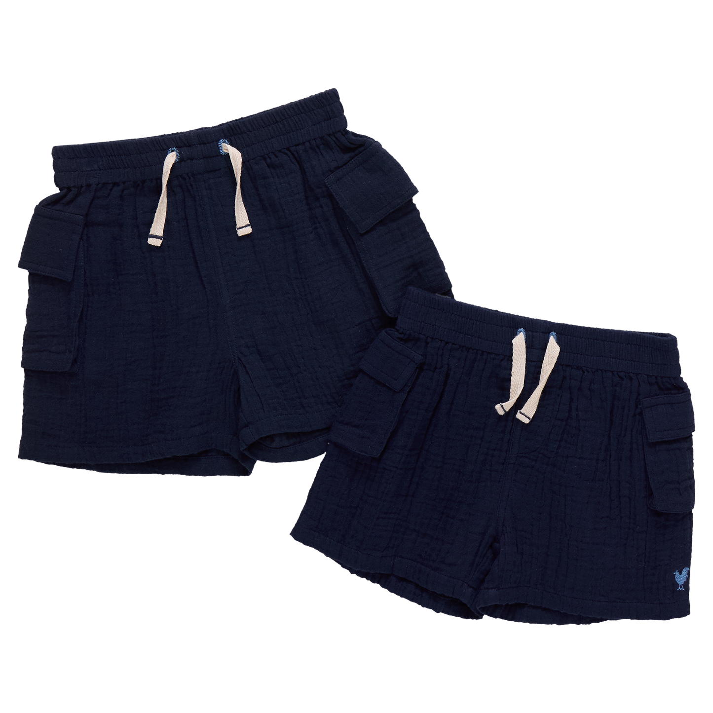 Baby Boys Pull On Short - Navy