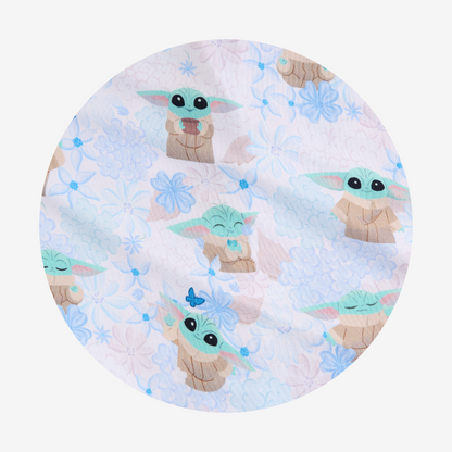 Star Wars™ Grogu Garden Minky Ruffled Luxette Patoo® Blanket