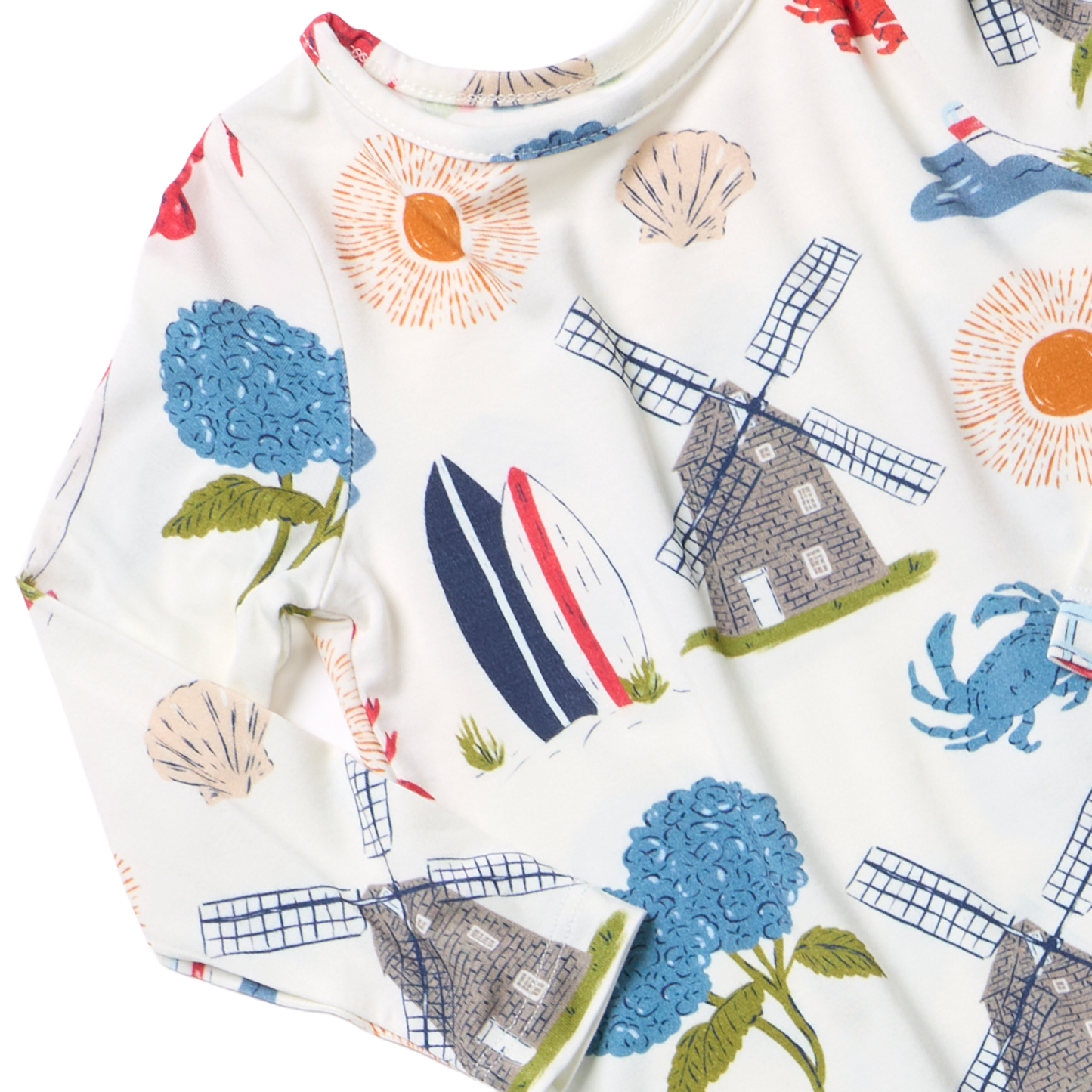 Kids Bamboo PJ Set - Hamptons